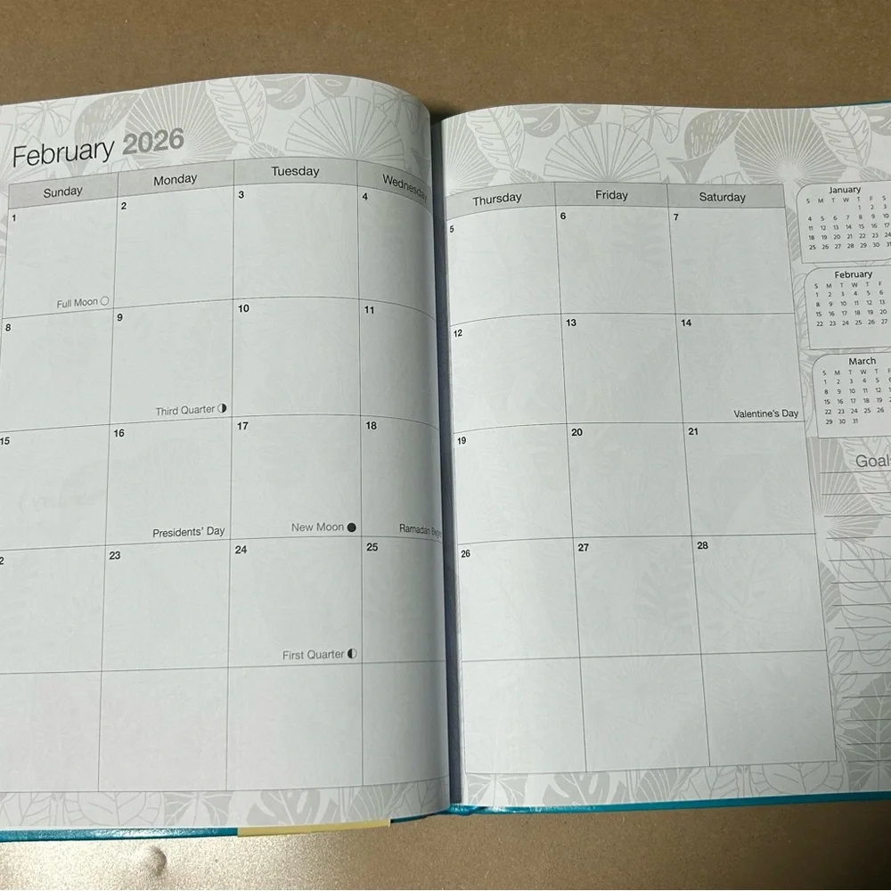 Sorrento Press Blue-Teal 18-Month Weekly Planner